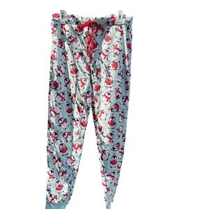 NWT Secret Treasures Christmas‎ Penguins Soft Sleep Pants S/M Mist Mint PJs